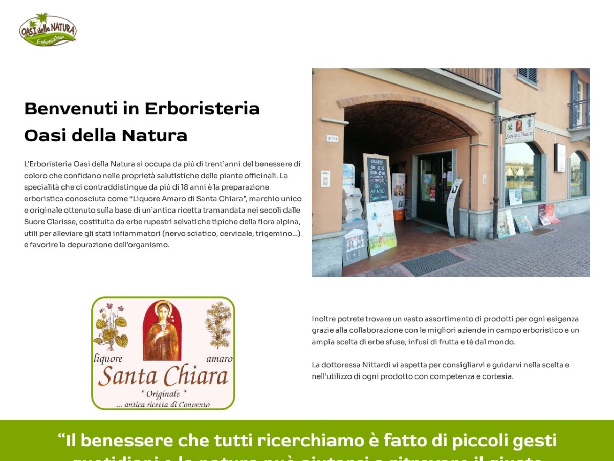 Erboristeria oasi della natura